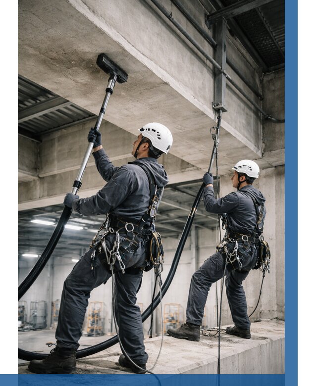 Обеспыливание потолочных конструкций в Каспийске от 255 р. |ВЫСОТНИК-Ксп