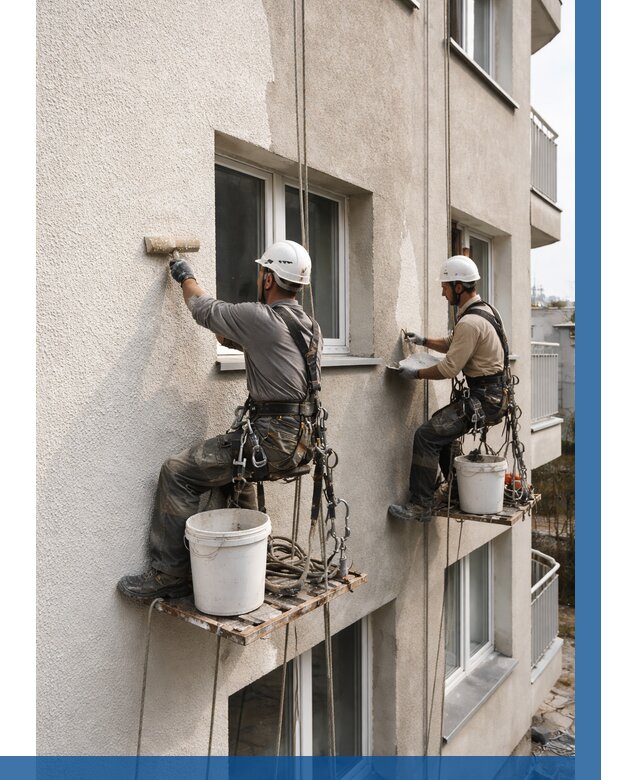 Нанесение короеда на фасад в Каспийске от 458 р. | ВЫСОТНИК-Ксп