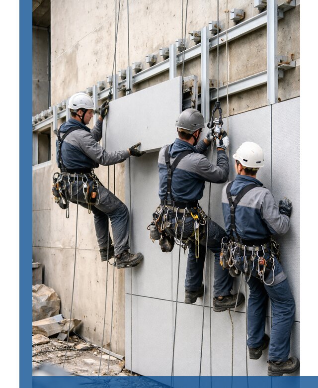 Монтаж вентилируемого фасада в Каспийске под ключ с гарантией качества