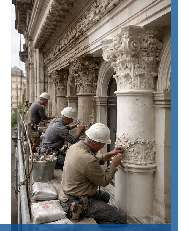 Реставрация фасадной лепнины в Каспийске от 2545 р. | ВЫСОТНИК-Ксп