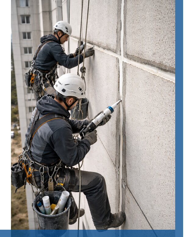 Герметизация межпанельных швов в Каспийске от 713 р. | ВЫСОТНИК-Ксп