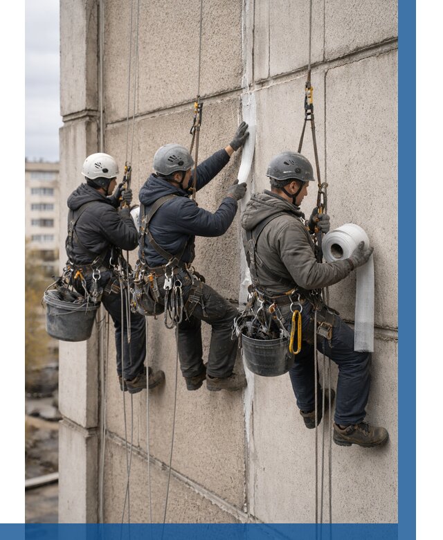 Ремонт межпанельных швов в Каспийске от 764 р. | ВЫСОТНИК-Ксп