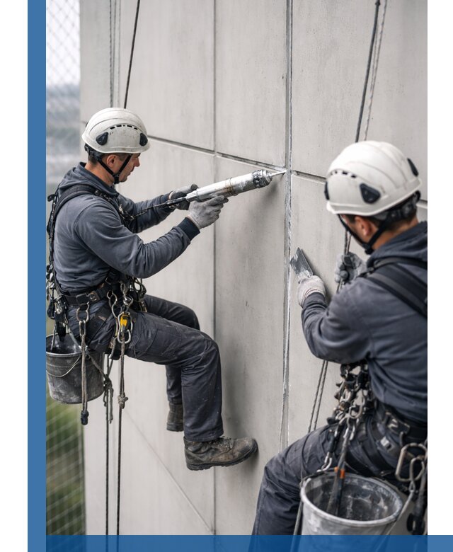 Первичная герметизация швов фасадов и кровель в Каспийске