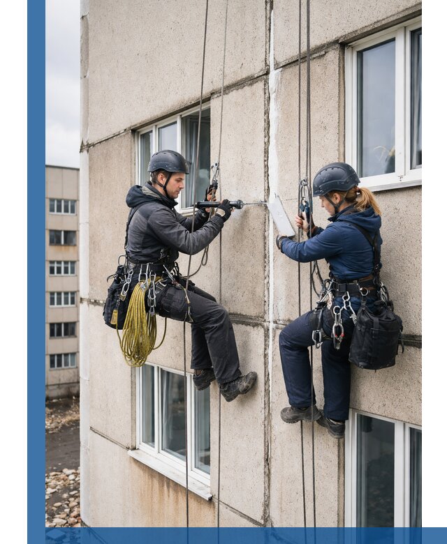 Герметизация межпанельных швов тёплым швом в Каспийске