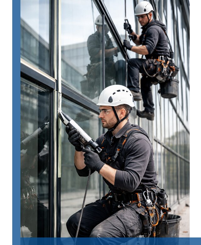 Герметизация витражных швов в Каспийске для зданий и фасадов