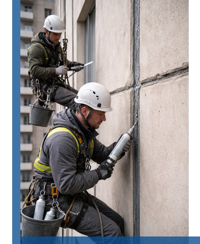 Герметизация деформационных швов фасада в Каспийске качественно