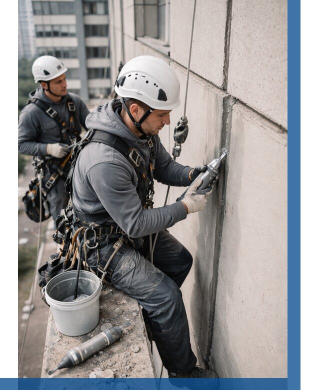 Ремонт деформационных швов здания в Каспийске от 1018 р. | ВЫСОТНИК-Ксп