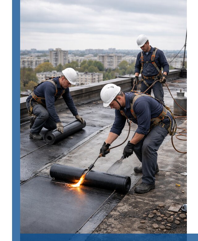 Ремонт наплавляемой кровли в Каспийске качественно и надежно