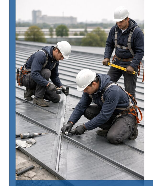 Ремонт фальцевой кровли в Каспийске срочно и качественно