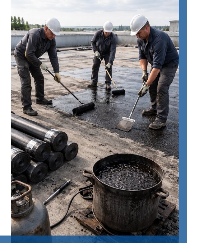 Гидроизоляция кровли мастикой в Каспийске от 611 р. | ВЫСОТНИК-Ксп