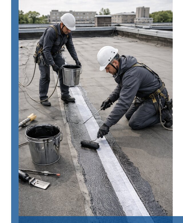 Гидроизоляция кровли мастикой в Каспийске надежная защита