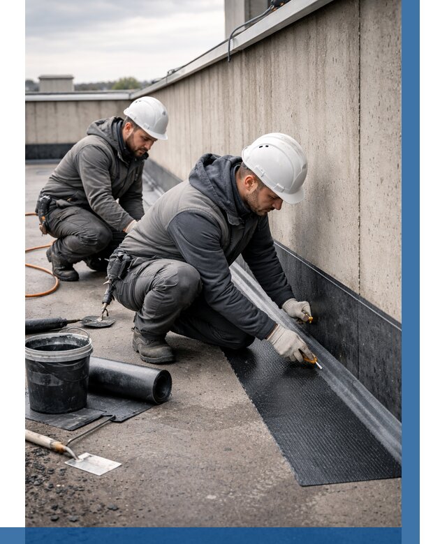 Гидроизоляция примыканий на кровле в Каспийске от 916 р. | ВЫСОТНИК-Ксп