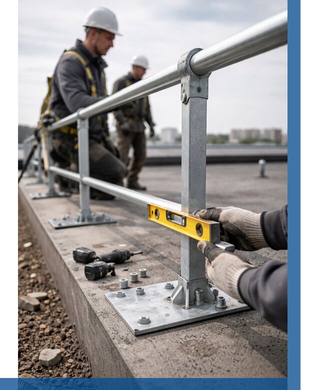 Монтаж кровельного ограждения в Каспийске от 1222 р. | ВЫСОТНИК-Ксп