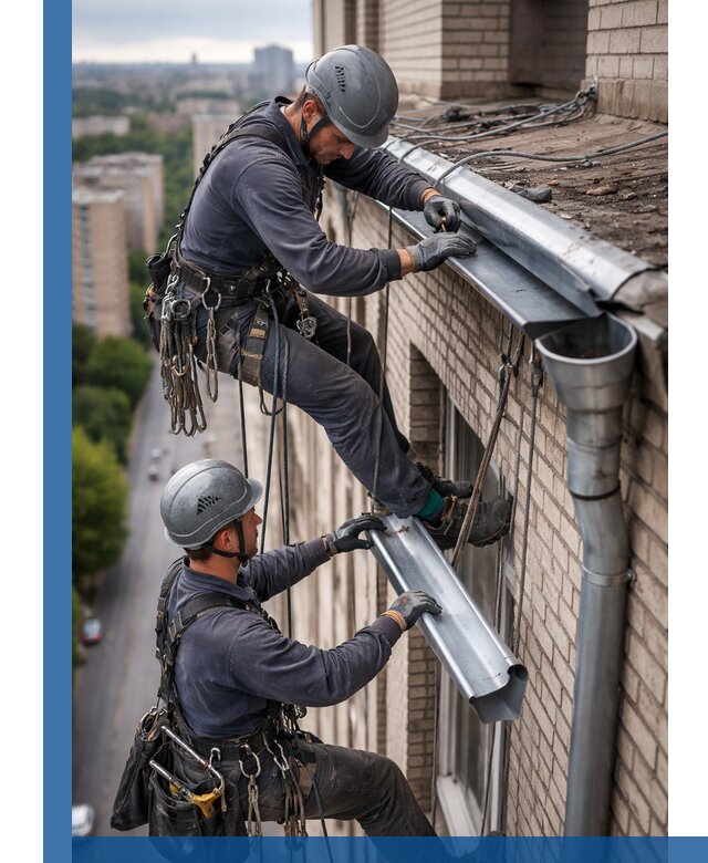 Ремонт водосточных желобов в Каспийске, быстро и качественно