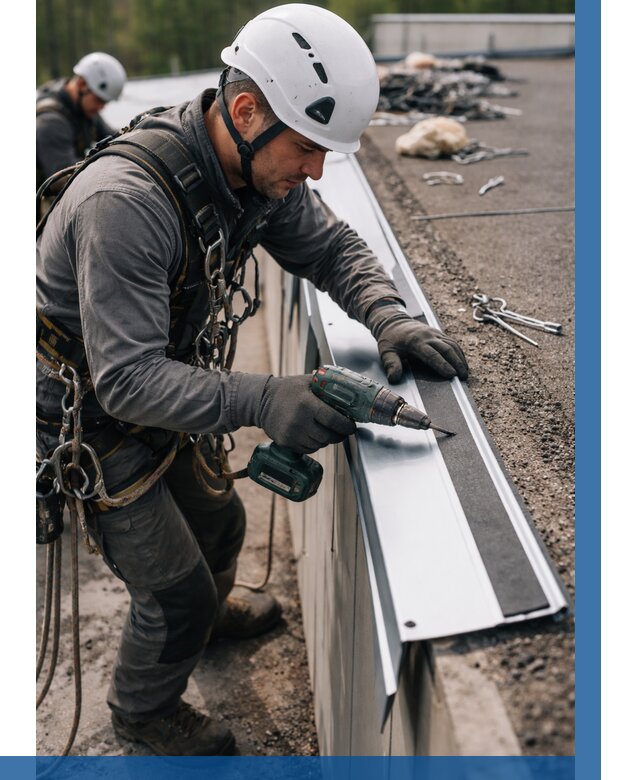 Монтаж капельника на кровле в Каспийске от 305 р. | ВЫСОТНИК-Ксп