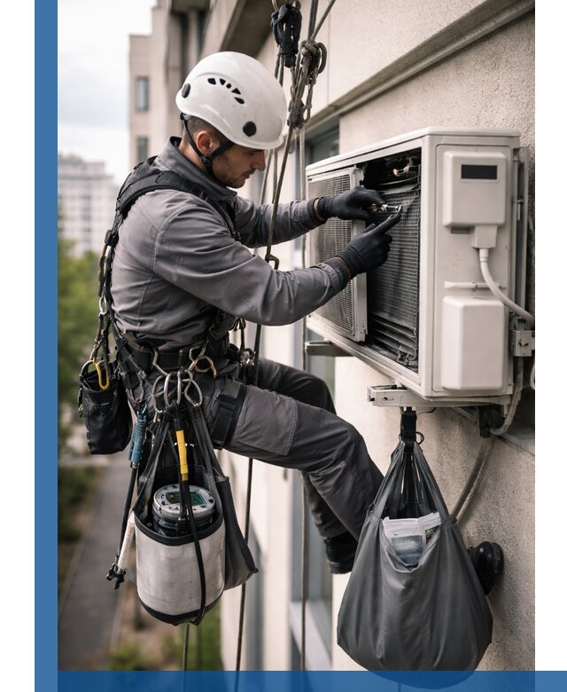 Обслуживание внешнего блока кондиционера в Каспийске профессионально