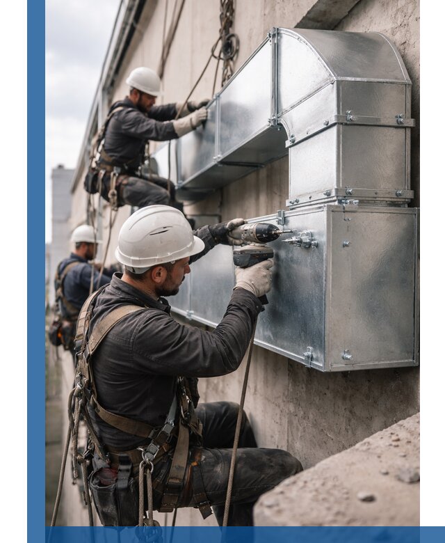 Профессиональный монтаж вентиляционных коробов в Каспийске под ключ