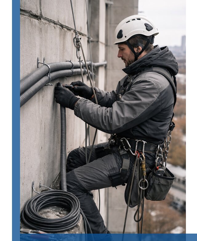 Профессиональный монтаж гофры для кабеля в Каспийске с гарантией