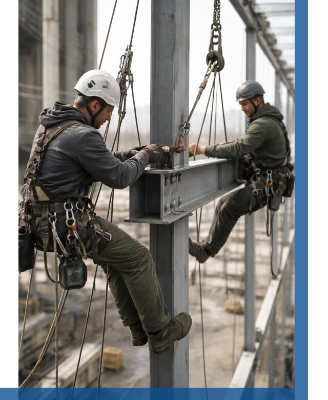 Монтаж металлоконструкций на высоте в Каспийске от 3563 р. | ВЫСОТНИК-Ксп