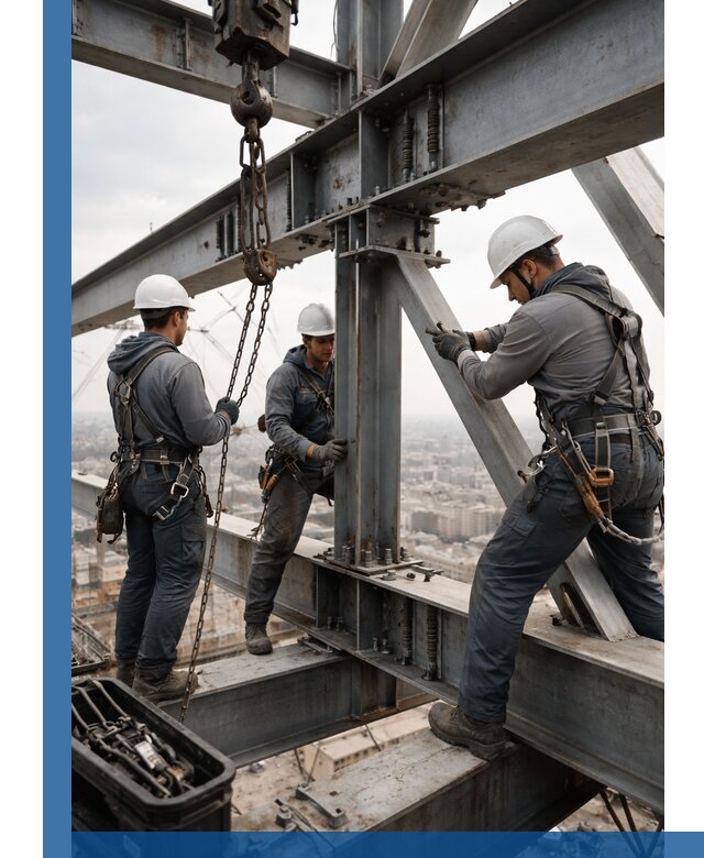 Профессиональный монтаж металлоконструкций на высоте в Каспийске