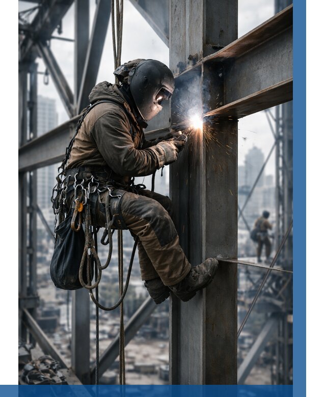 Высотные сварочные работы в Каспийске от 3563 р. | ВЫСОТНИК-Ксп