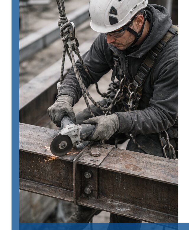 Резка металла на высоте в Каспийске для зданий и конструкций