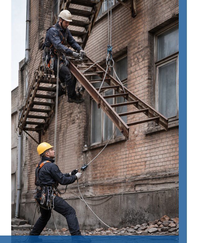 Демонтаж пожарной лестницы в Каспийске от 12217 р. | ВЫСОТНИК-Ксп