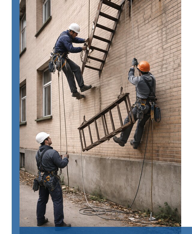 Демонтаж пожарной лестницы в Каспийске быстро и безопасно