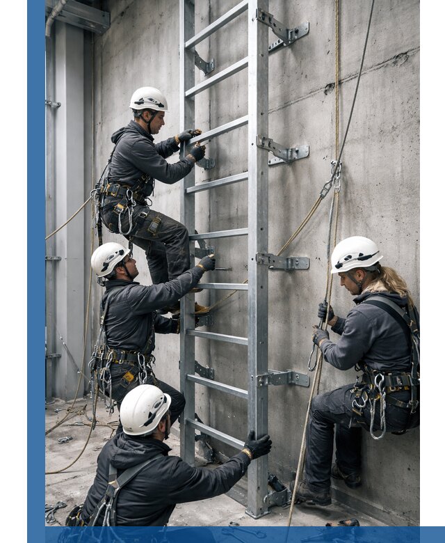 Монтаж металлических лестниц в Каспийске под ключ со гарантией