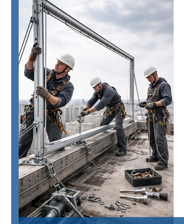 Монтаж крышных рекламных конструкций под ключ в Каспийске