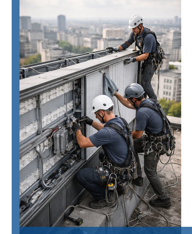 Профессиональное обслуживание крышной рекламы в Каспийске под ключ