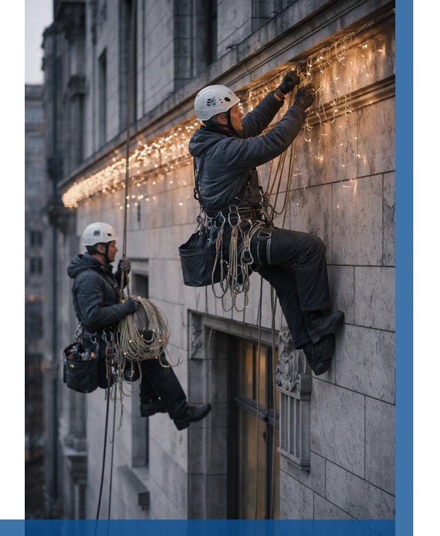 Монтаж новогодней иллюминации в Каспийске от 8654 р. | ВЫСОТНИК-Ксп