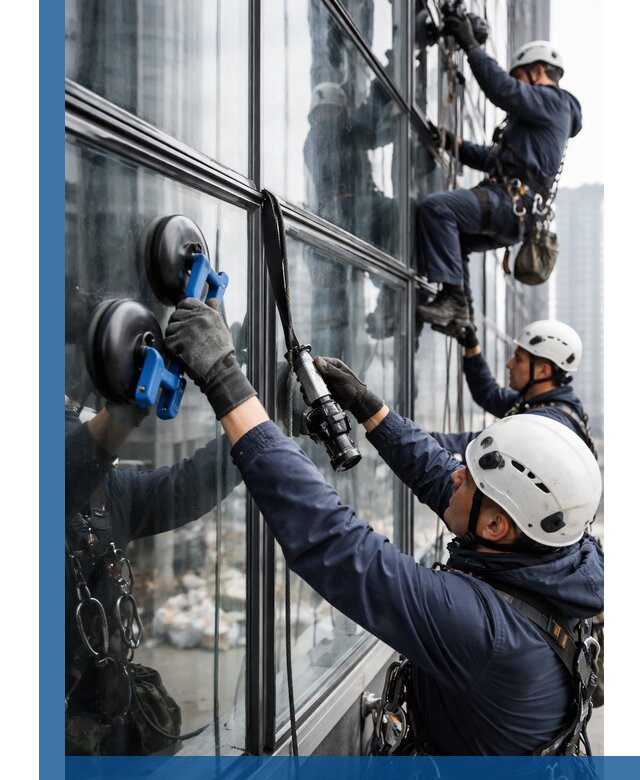 Радиусное остекление фасадов под ключ в Каспийске с гарантиями