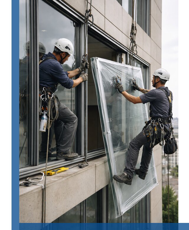 Профессиональная замена стекла в витраже в Каспийске с гарантией
