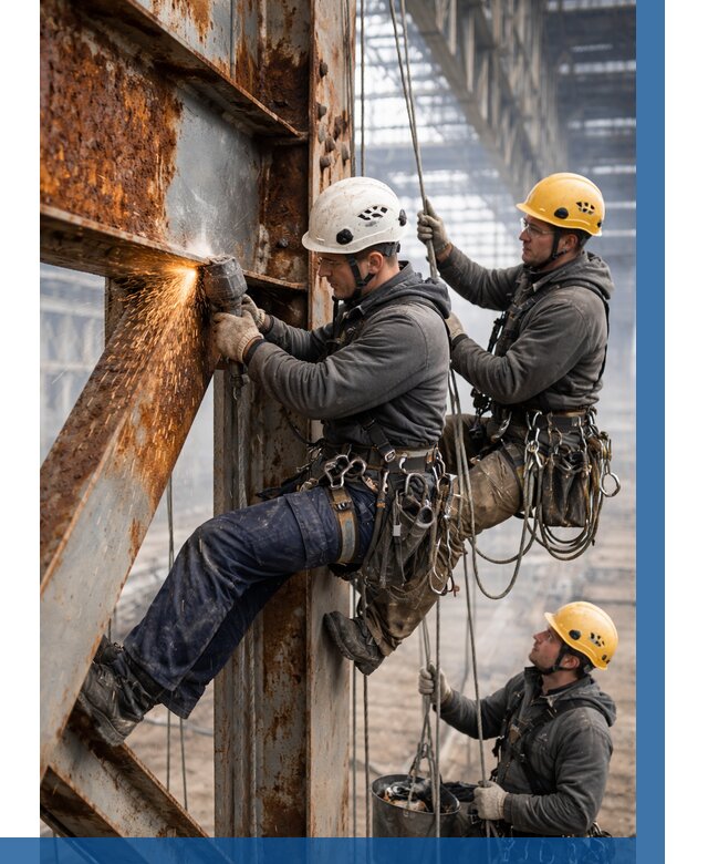 Зачистка металла от ржавчины в Каспийске от 356 р. | ВЫСОТНИК-Ксп