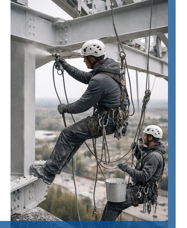 Покраска металлоконструкций на высоте в Каспийске 356 р |ВЫСОТНИК-Ксп