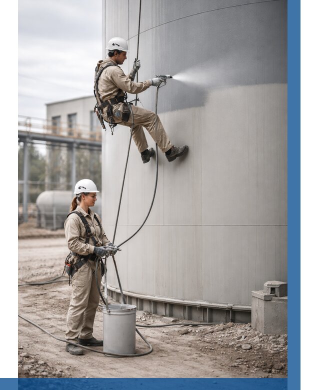 Покраска резервуаров в Каспийске от 1222 р. | ВЫСОТНИК-Ксп — заказать