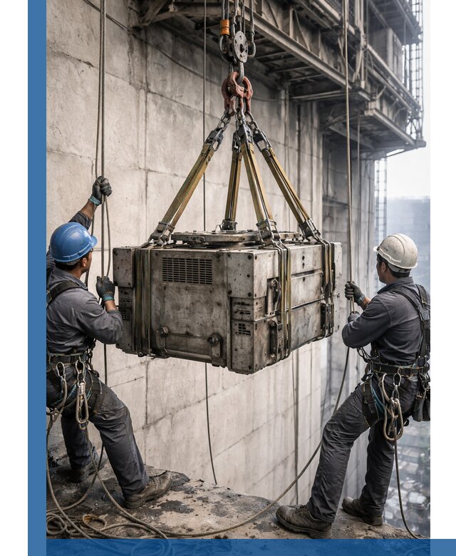 Такелажные работы на высоте, подъем и монтаж грузов в Каспийске