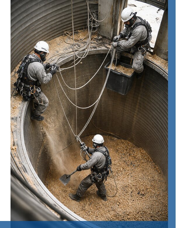 Чистка зерновых бункеров в Каспийске от 12217 р. | ВЫСОТНИК-Ксп