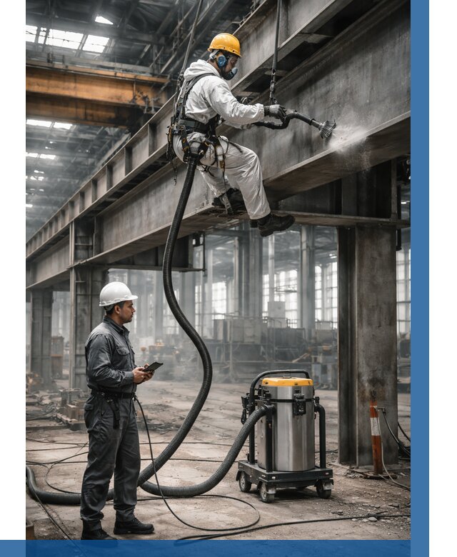 Обеспыливание конструкций в цехе в Каспийске от 4276 р. | ВЫСОТНИК-Ксп