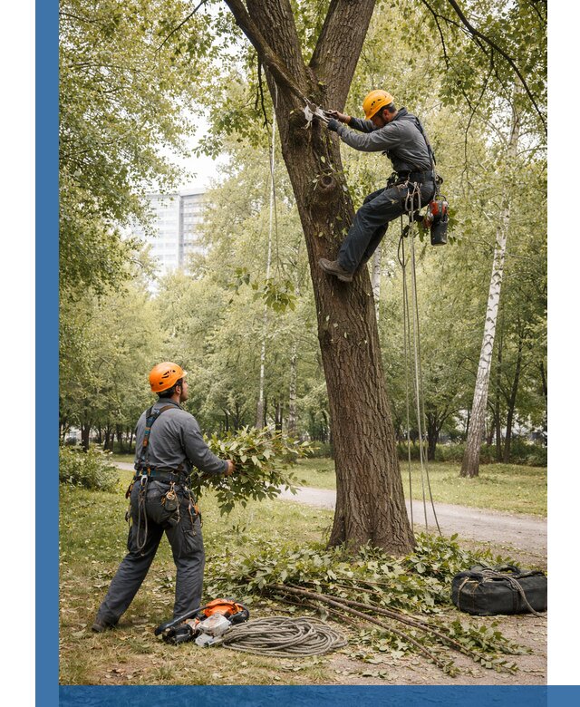 Санитарная обрезка деревьев в Каспийске, профессионально и безопасно