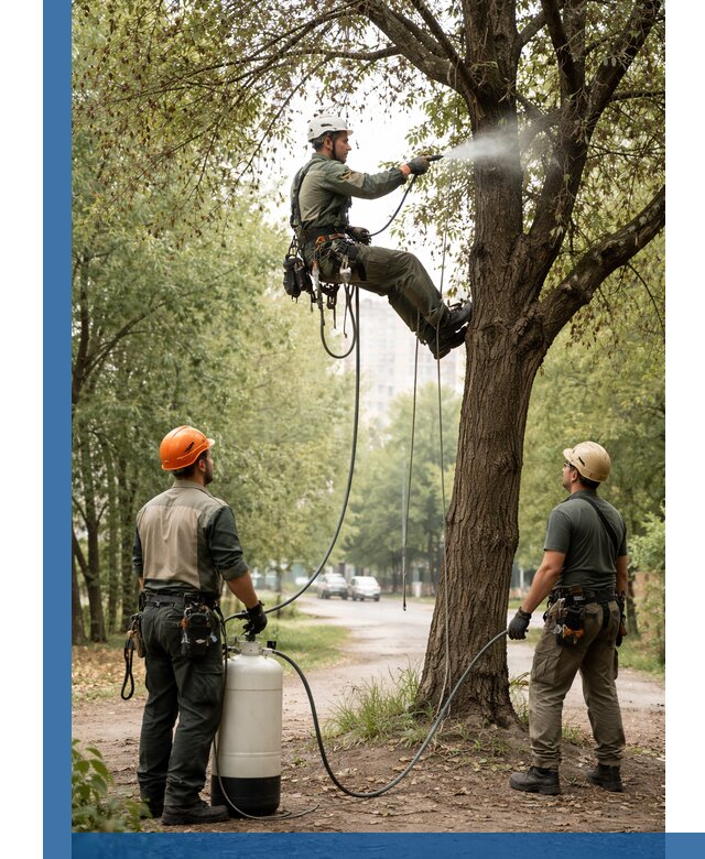 Обработка деревьев от вредителей в Каспийске профессиональная защита