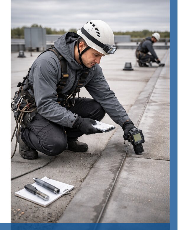 Обследование кровли на протечки в Каспийске от 4581 р. | ВЫСОТНИК-Ксп