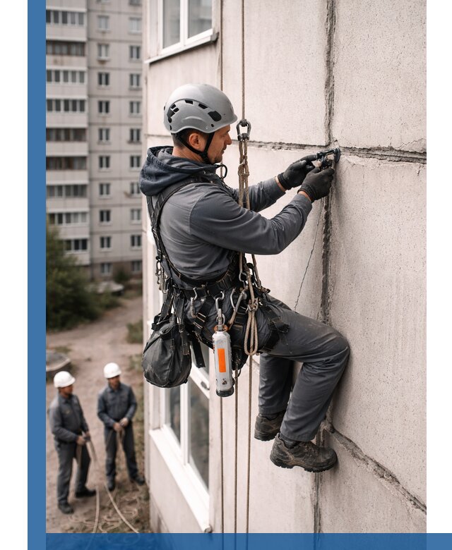 Обследование межпанельных швов и герметизация в Каспийске