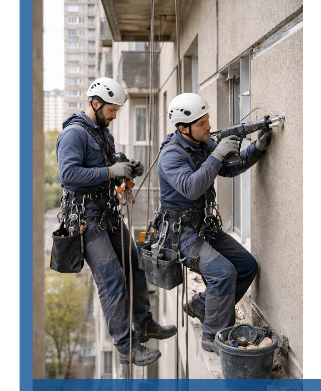 Промышленные альпинисты высотные работы и монтаж в Каспийске